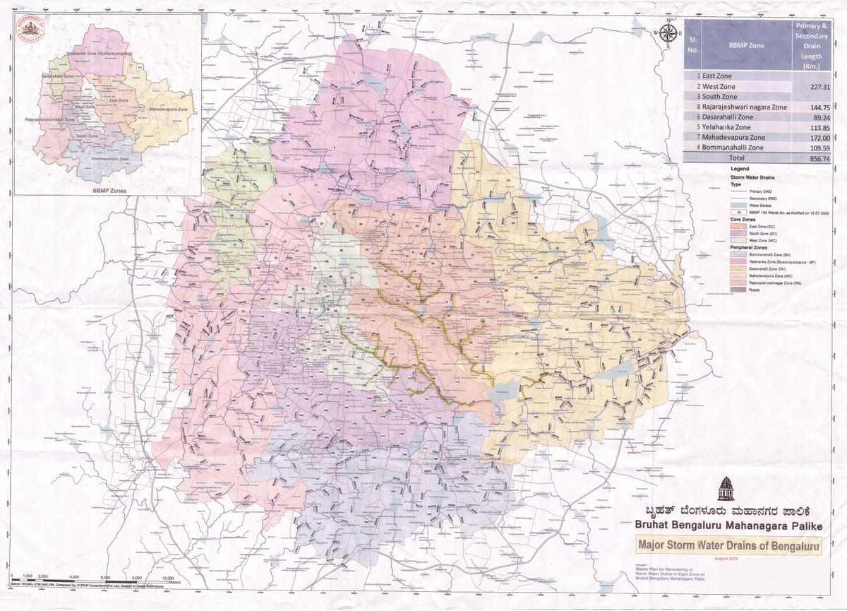 kort over BBMP rajakaluve