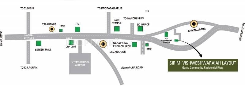 Vishweshwaraya layout kort