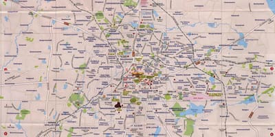 Bangalore turistattraktioner kort