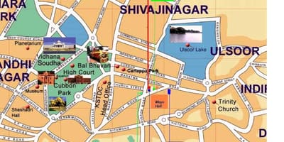Ulsoor Bangalore kort